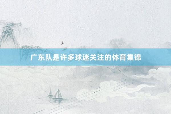 广东队是许多球迷关注的体育集锦