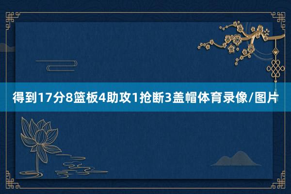 得到17分8篮板4助攻1抢断3盖帽体育录像/图片