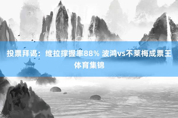 投票拜谒：维拉撑握率88% 波鸿vs不莱梅成票王体育集锦