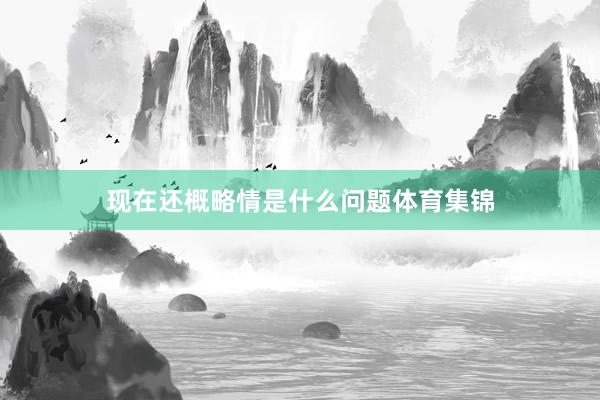 现在还概略情是什么问题体育集锦