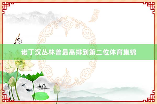 诺丁汉丛林曾最高排到第二位体育集锦