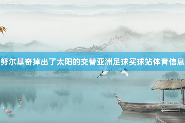 努尔基奇掉出了太阳的交替亚洲足球买球站体育信息