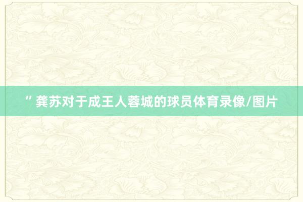 ”龚苏对于成王人蓉城的球员体育录像/图片