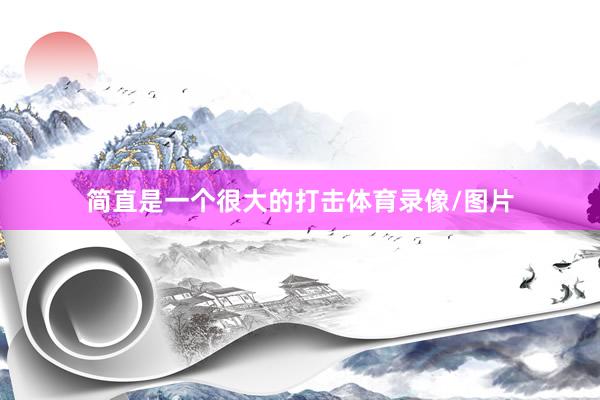 简直是一个很大的打击体育录像/图片