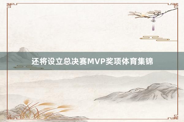 还将设立总决赛MVP奖项体育集锦