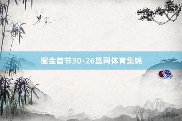掘金首节30-26篮网体育集锦